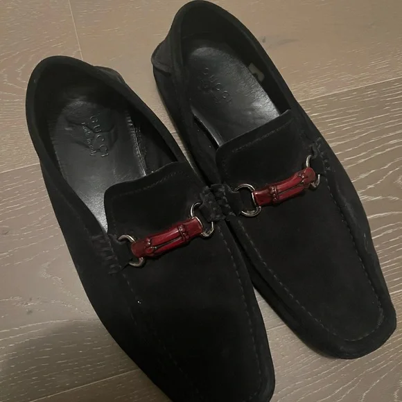 Gucci | Shoes | Black Suede Gucci Loafers | Poshmark display picture 3